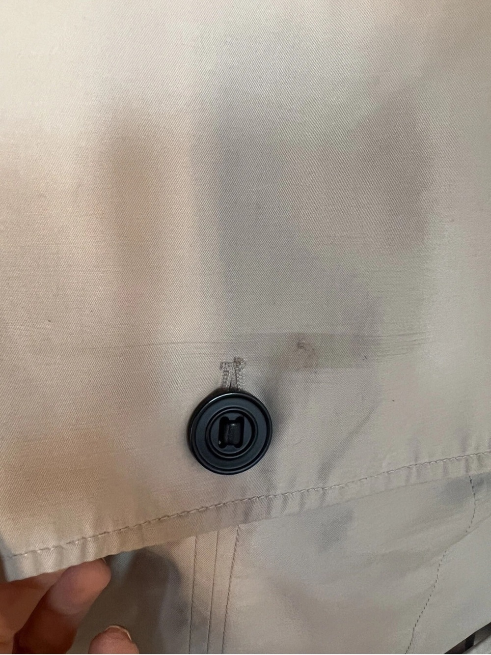 Mackage Lilith Trench Coat Leather Shoulders S - Picture 14 of 14
